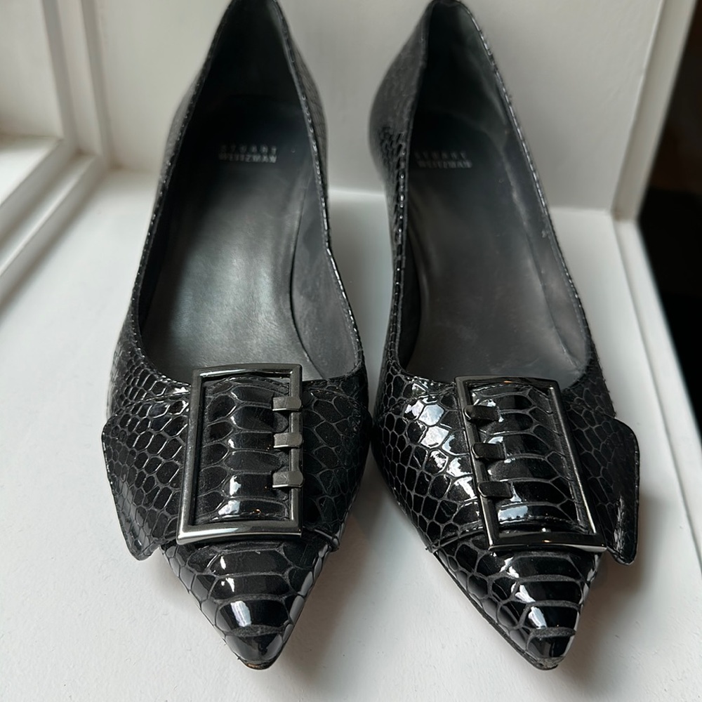 Stuart Weizmann pumps, 10.5 w, black